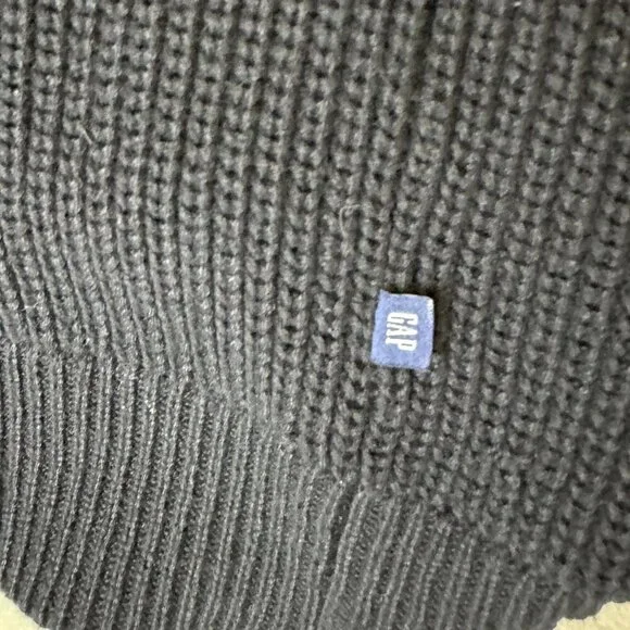 NWT Gap Womens 100% Cotton Tortoise Button Oversized Black Cardigan Size Large - Picture 6 of 11